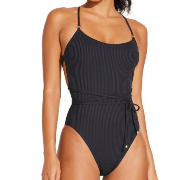 Vitamin A  Yara Wrap One Piece Swimsuit Size XL NWOT - Picture 1 of 14